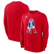 Nike Men's Nike Red New England Patriots Pat Patriot Club Sweatshirt