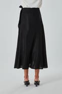 Mizalle Ruffle Skirt - Black