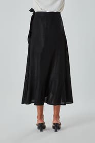 Mizalle Ruffle Skirt - Black