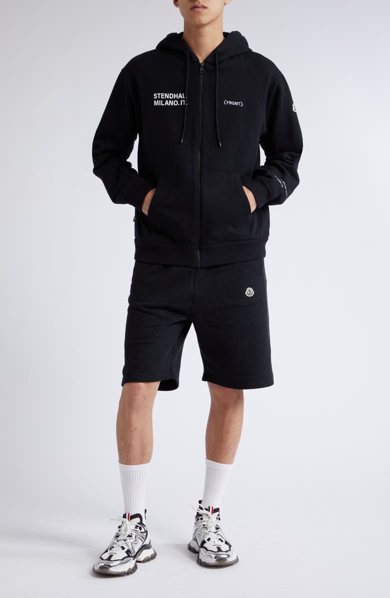 Moncler Genius x FRGMT Logo Graphic Zip Hoodie, Alternate, color, 