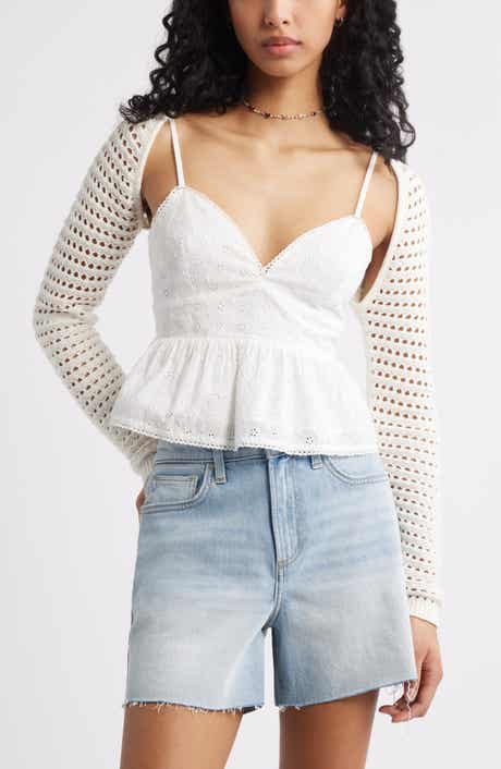 BP. Openwork Sweater Shrug