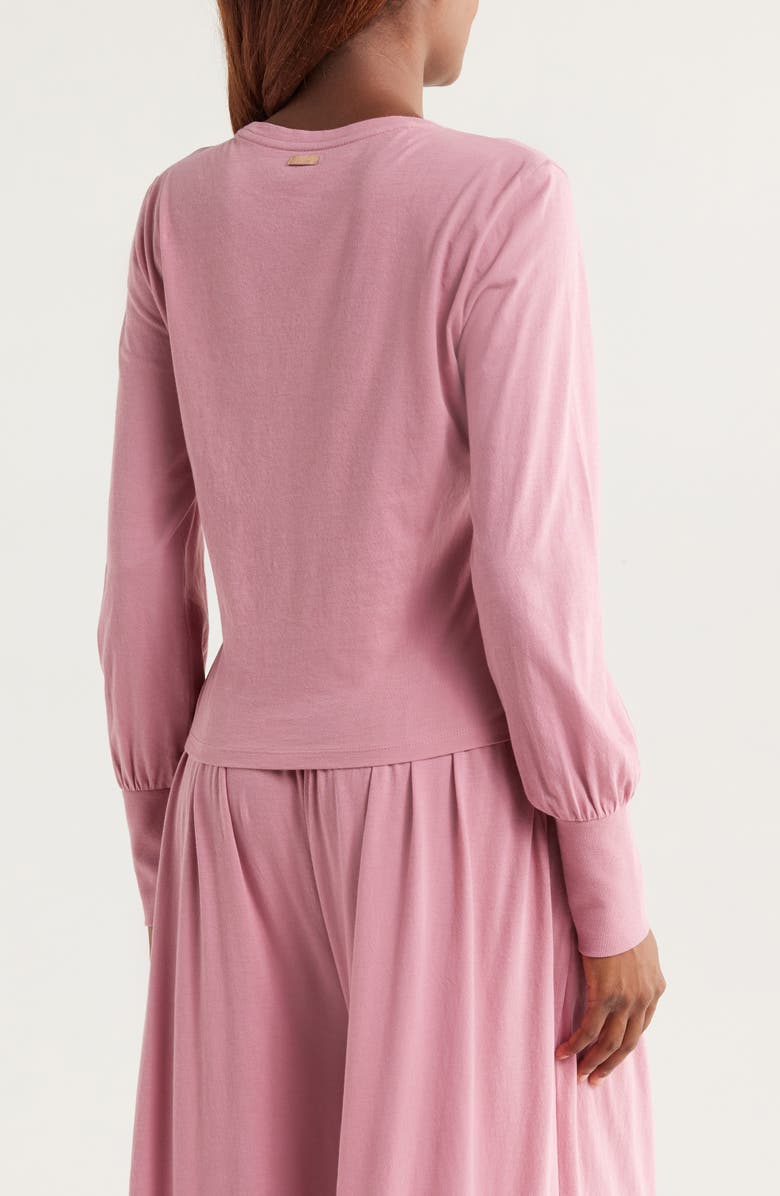 Lunya Organic Pima Cotton Lounge T-Shirt, Alternate, color, Clarion Rose
