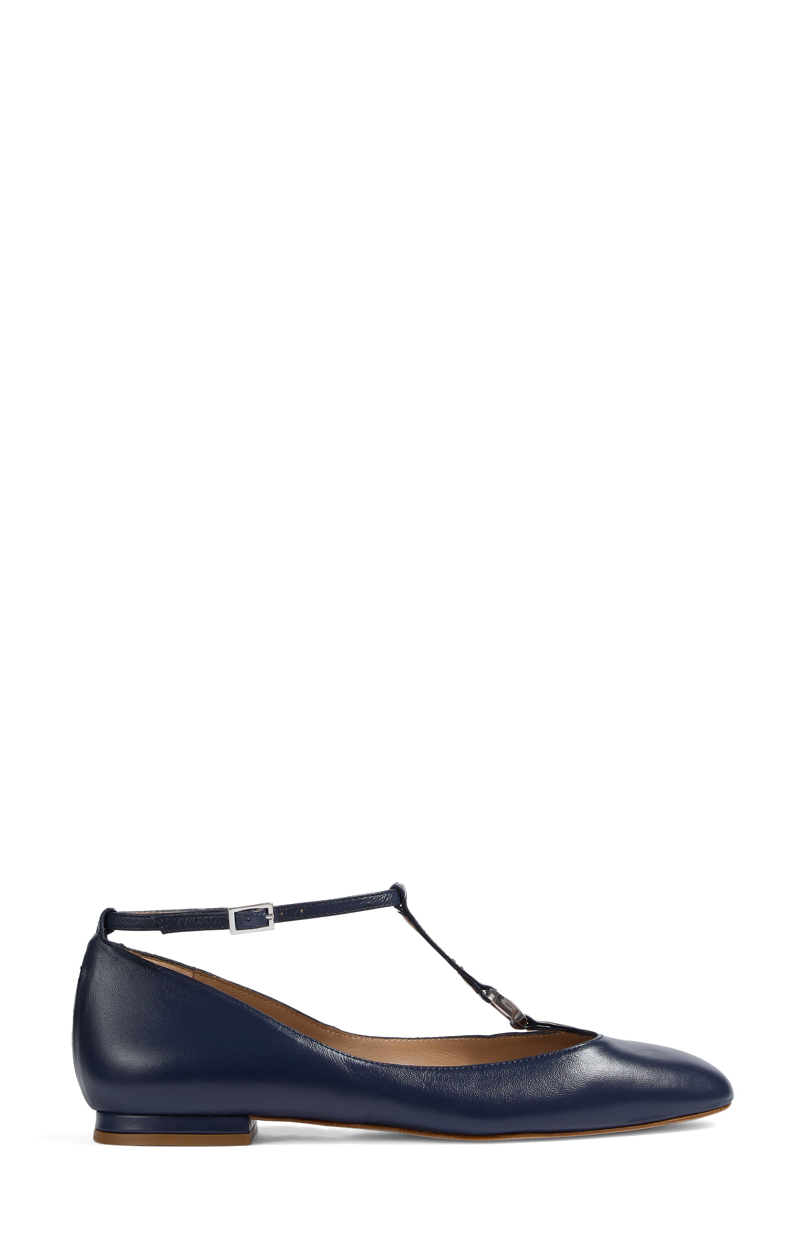 LK Bennett Minna T-Strap Flat, Alternate, color, 