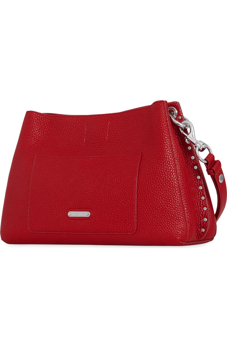 Rebecca Minkoff Darren East/West Leather Shoulder Bag, Alternate, color, Chili