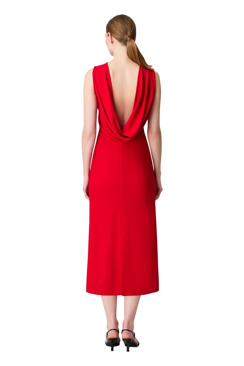 Cowl Back Sheath, Alternate, color, Scarlet