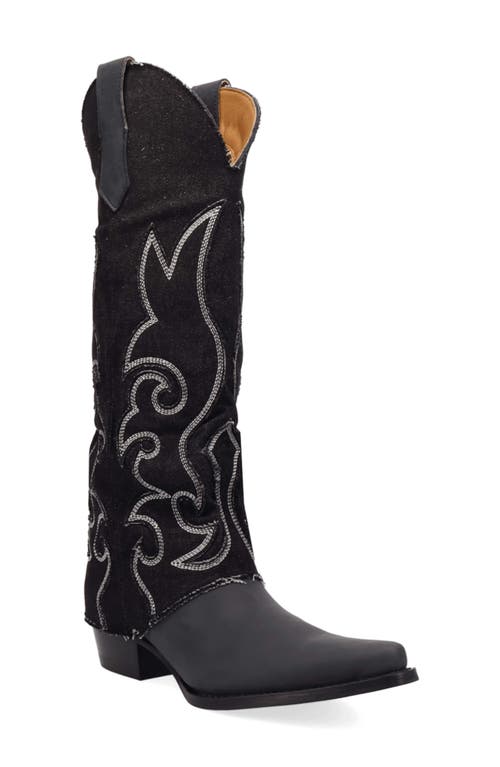 Dingo Knee High Western Boot In Black