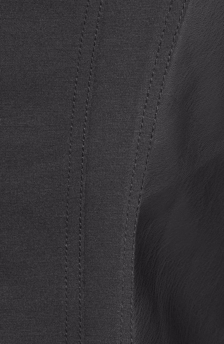 KUT from the Kloth 'Ana' Faux Leather Drape Front Jacket, Alternate, color, 