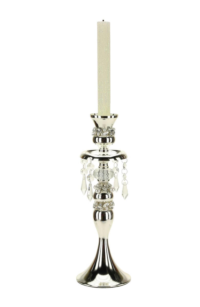 Mark Roberts Jeweled Hanging Crystal Pedestal, Small, Main, color, Silver