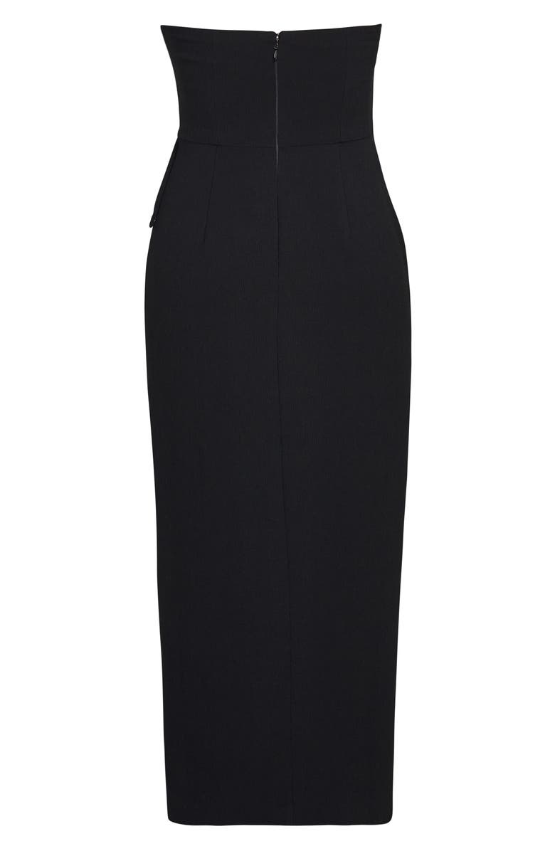 City Chic Strapless Column Gown, Alternate, color,