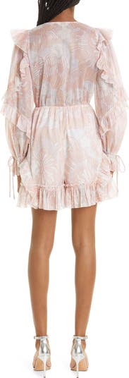Irvete Floral Ruffle Long Sleeve Romper