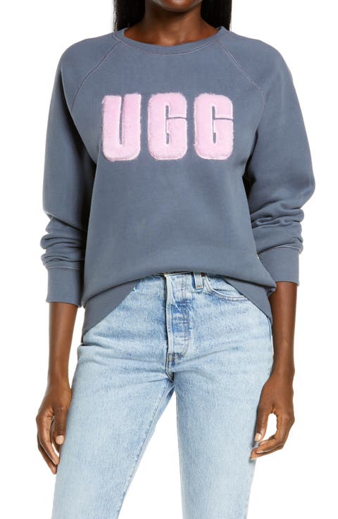 Collection Madeline Fuzzy Logo Graphic Sweatshirt