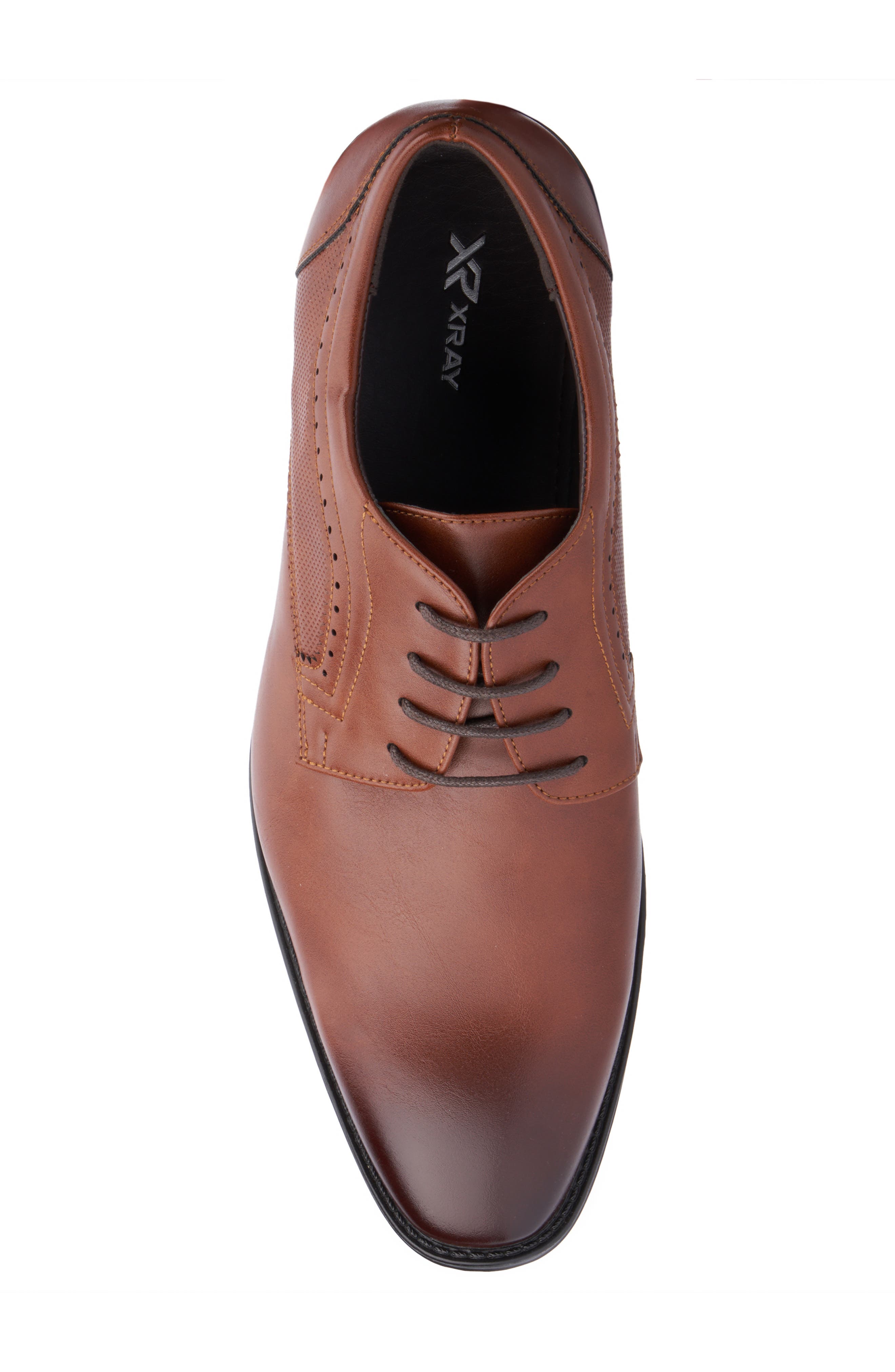 XRAY Fletcher Plain Toe Derby, Alternate, color, Cognac
