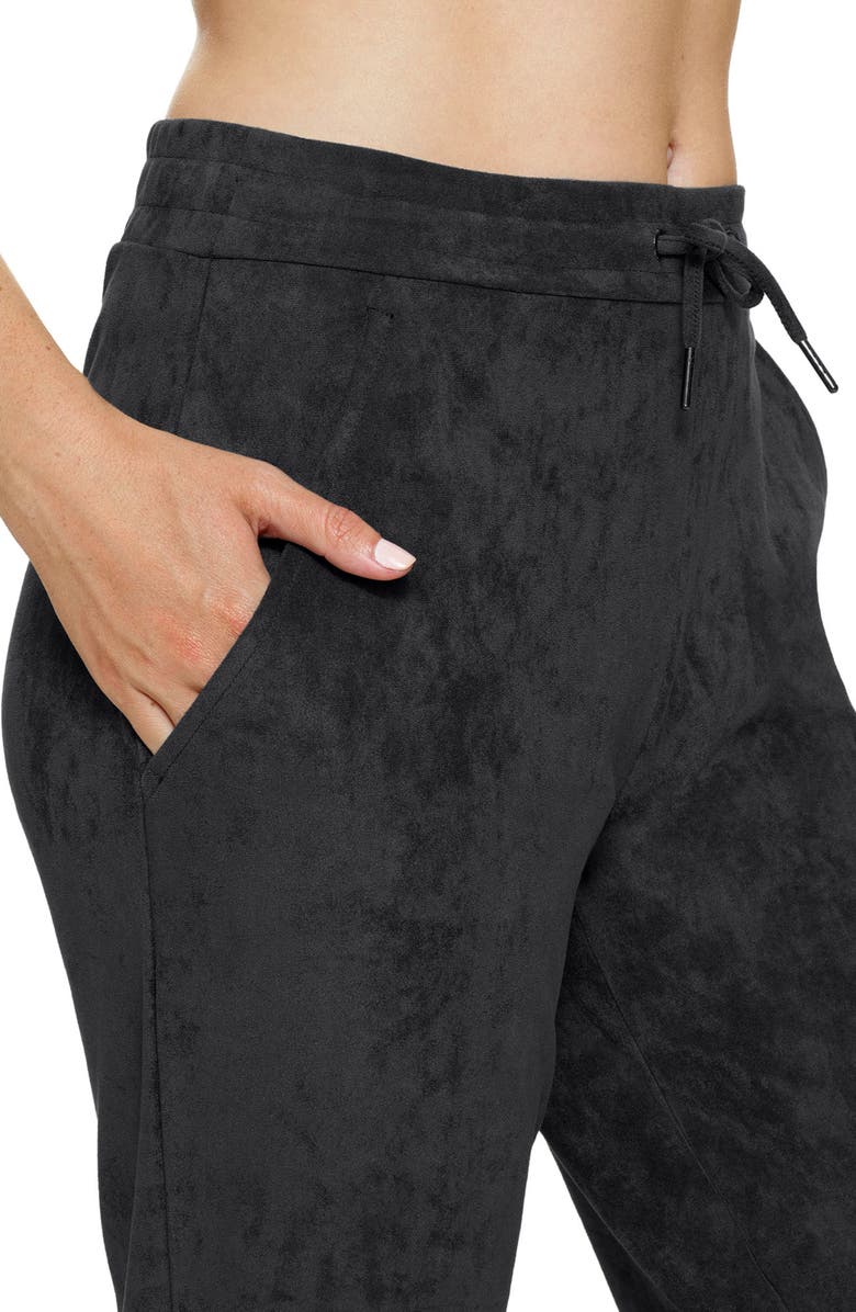 Hue Faux Suede Joggers, Alternate, color, 