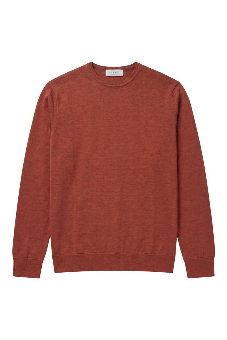 The Featherweight Merino Crewneck Sweater, Alternate, color, RUST