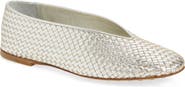 Bottega Veneta Rosa Ballerina Leather Flat