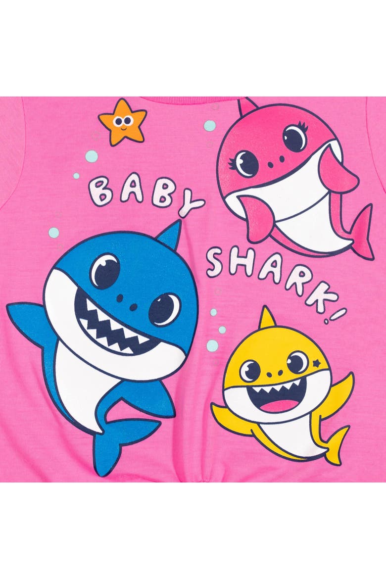 Baby Shark 2-Piece T-Shirt and Leggings Set, Alternate, color, Pink Aqua Ombre