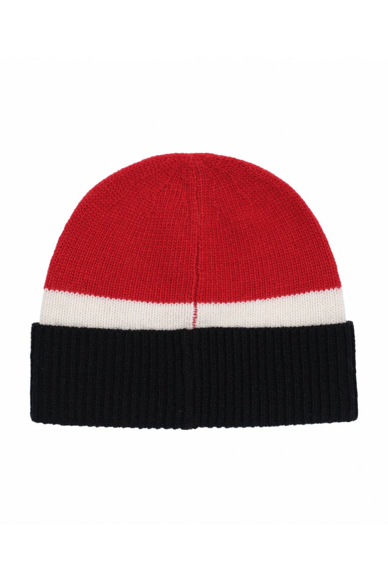 Color Block Holiday Bear Beanie, Alternate, color, Multi