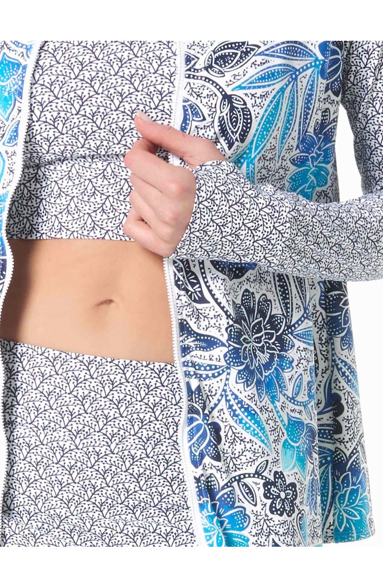 Beach House Swim Mary Rashguard, Alternate, color, White