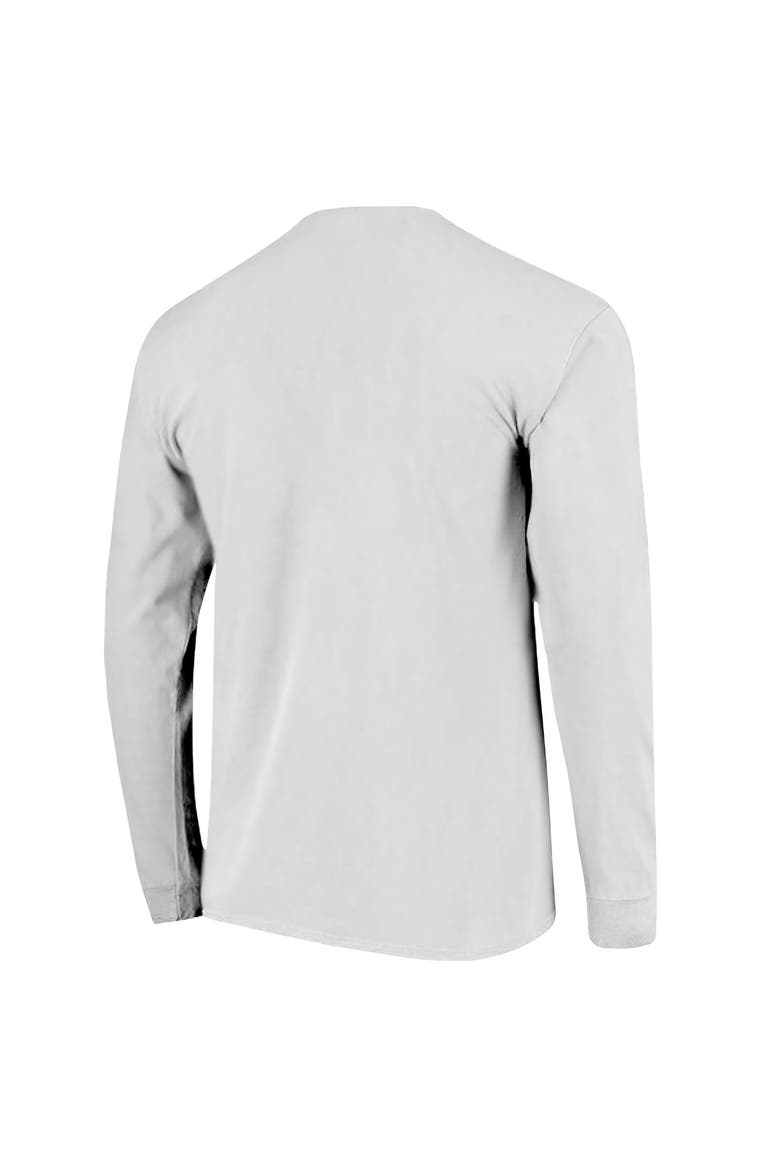 Men's White Oklahoma Sooners Tall Type Flag Long Sleeve T-Shirt, Alternate, color, White
