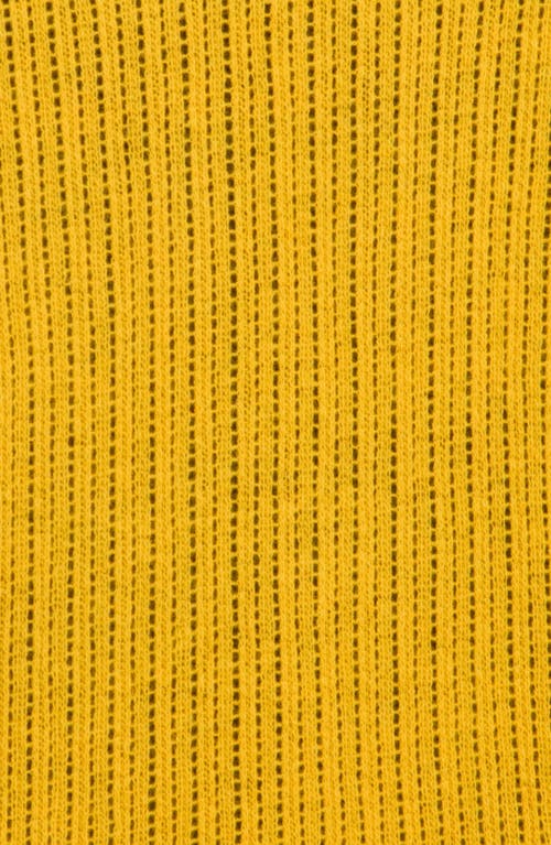 Portolano Open Knit Wrap Scarf In Orange