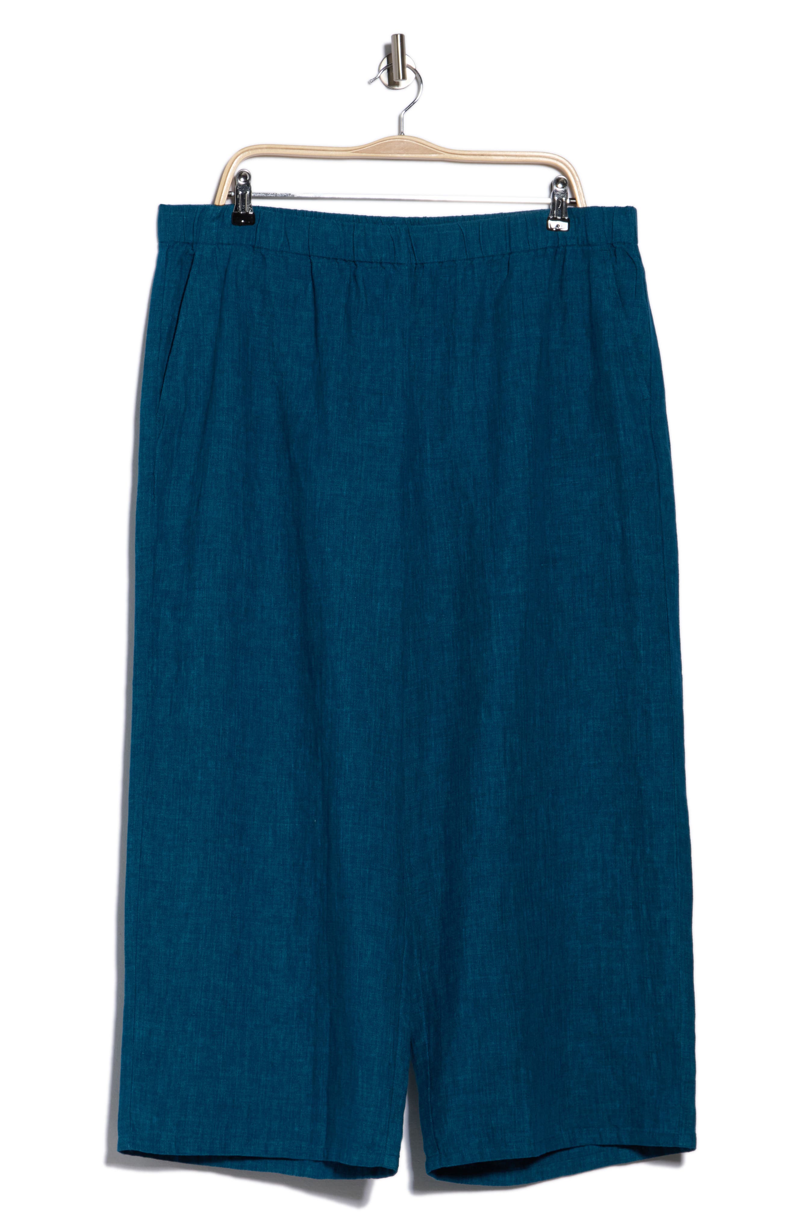 Eileen Fisher Organic Linen Crop Wide Leg Pants