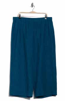 Eileen Fisher Organic Linen Crop Wide Leg Pants