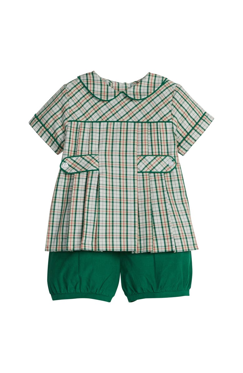 Little English Kids' Bennet Short Set, Main, color, Mistletoe Tartan