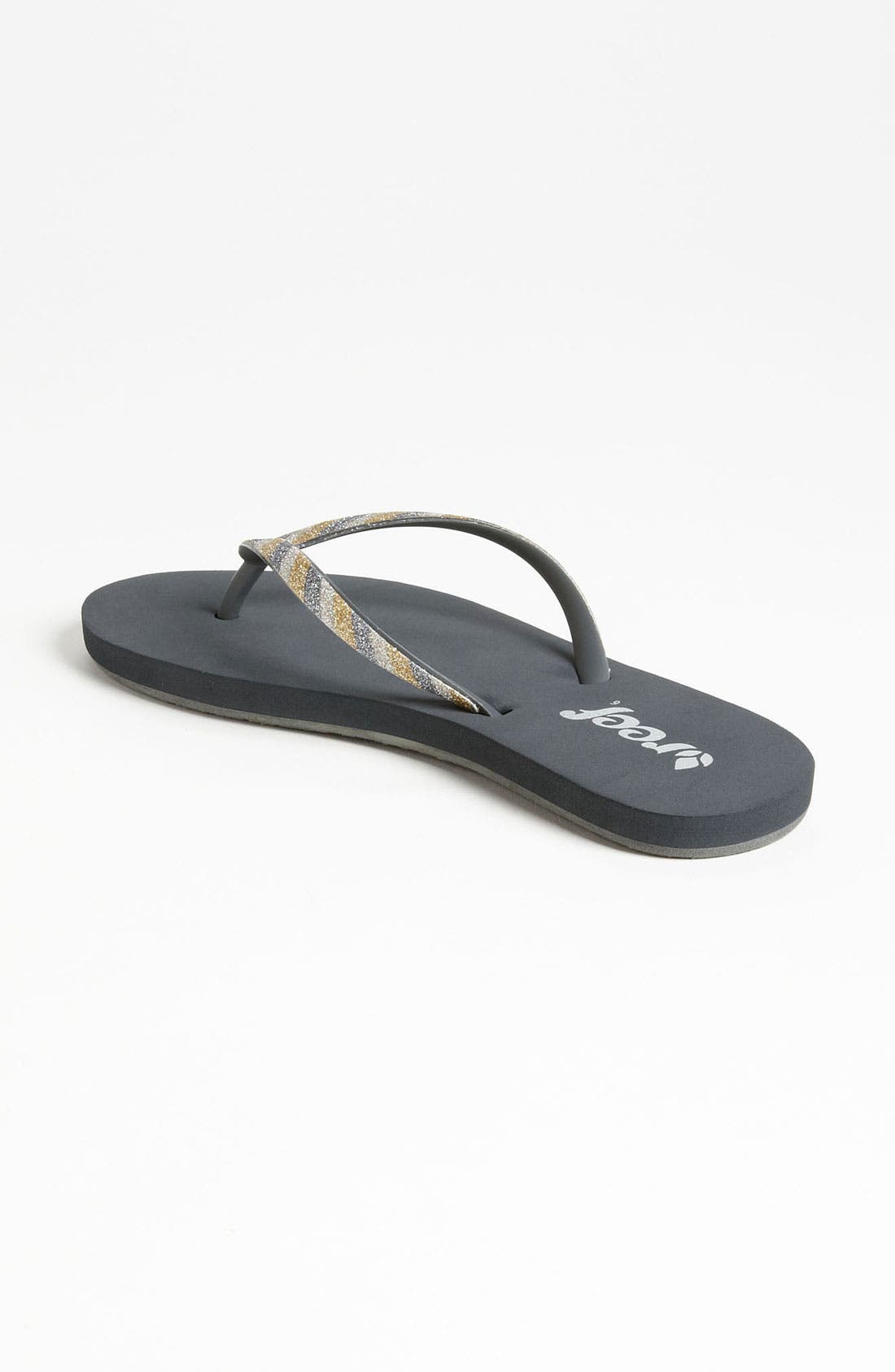 'Stargazer Luxe' Flip Flop, Alternate, color, GREY/ MULTI METALLIC