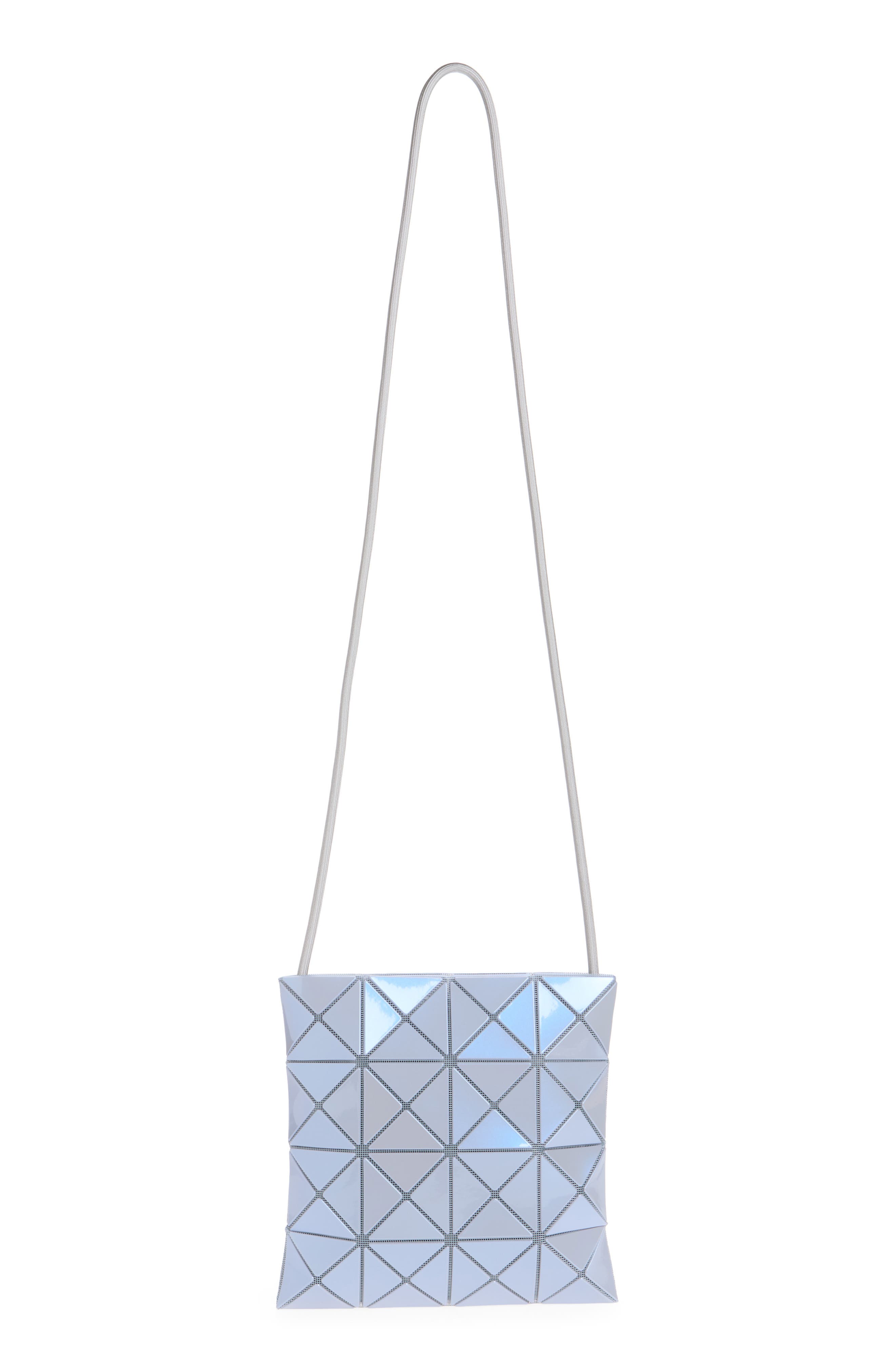 Lucent One Tone PVC Crossbody Bag, Main, color, BLUE GRAY