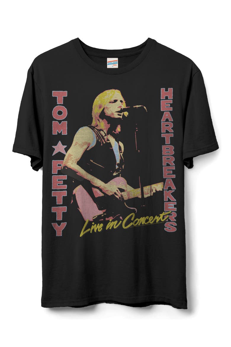 Tom Petty Live in Concert Graphic T-Shirt, Main, color, VINTAGE BLACK