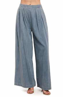 Pleated Wide Leg Pants