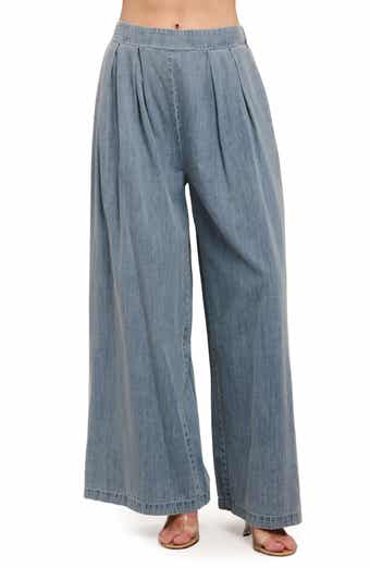 Pleated Wide Leg Pants