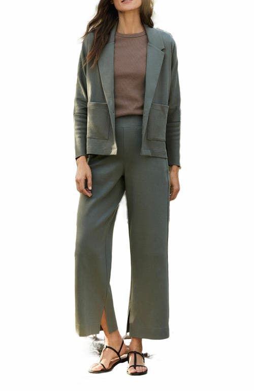 Pact Organic Cotton Airplane Wide Leg Pant In Gray