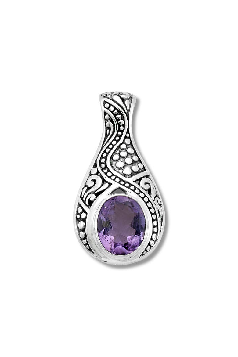 Scrollwork Pendant, Main, color, PURPLE