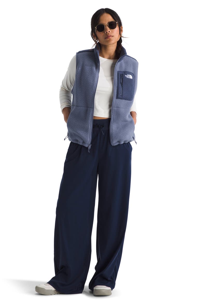 Yumori High Pile Fleece Vest, Alternate, color, TWILIGHT GALAXY/ LUNAR BLUE