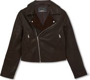 Reiss Lidia Leather Moto Jacket