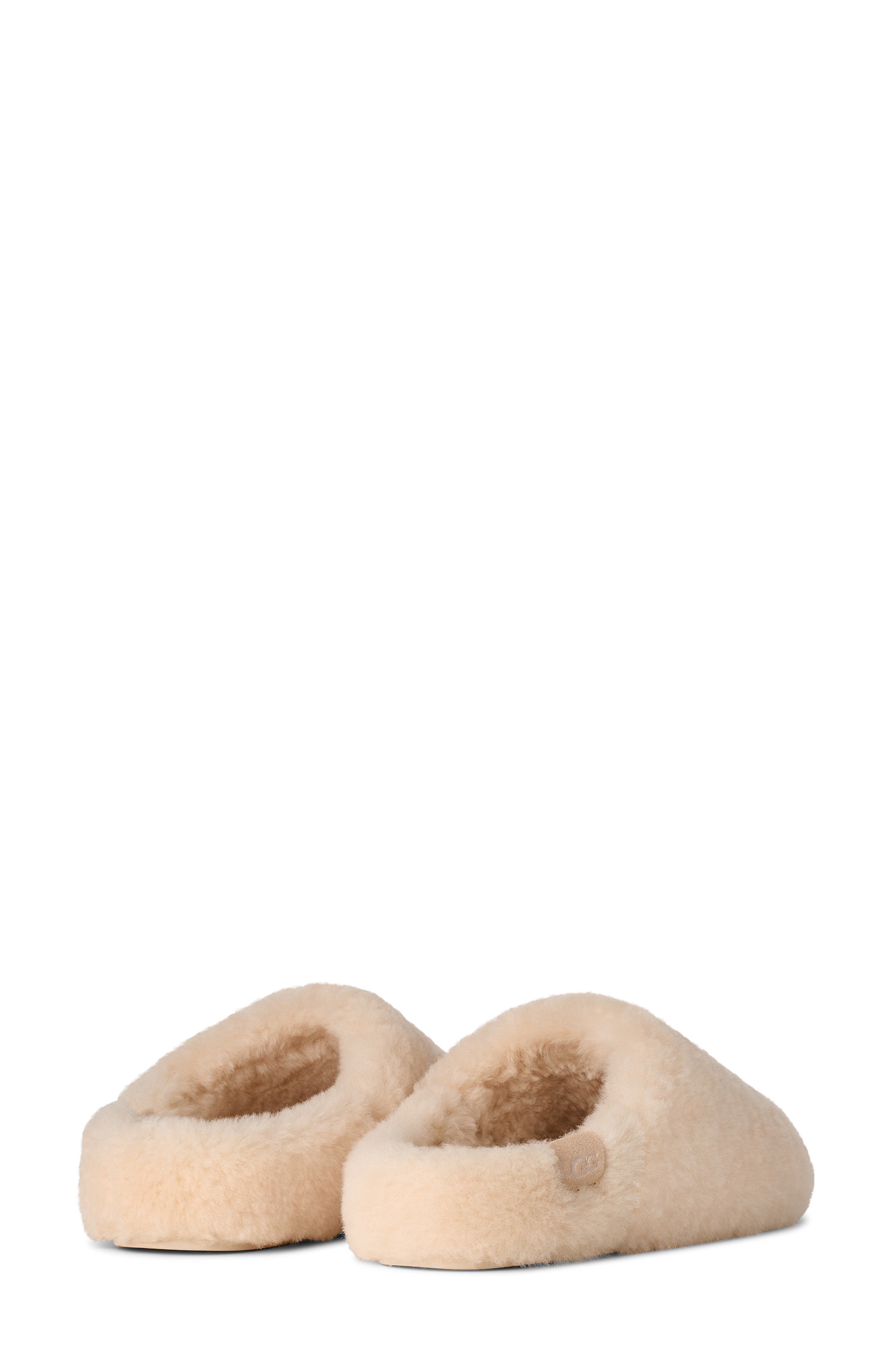 Elea Fluffed Genuine Shearling Slip-On, Alternate, color, NATURAL