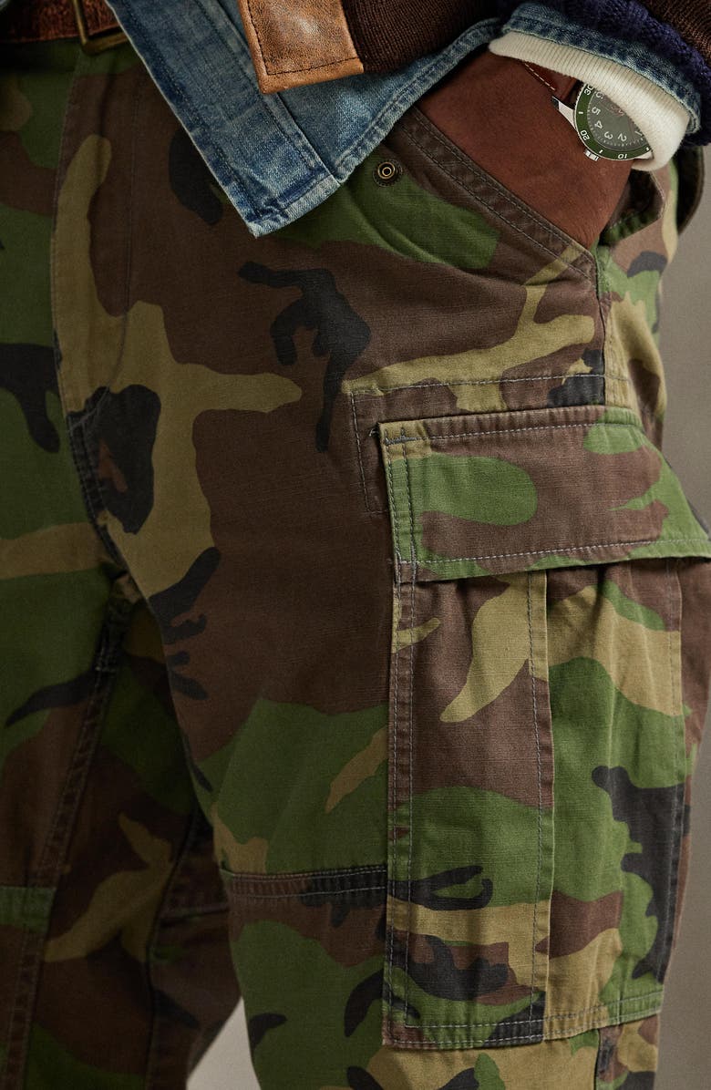 Polo Ralph Lauren Lightweight Rustic Canvas Cargo Pants, Alternate, color, Surplus Camo