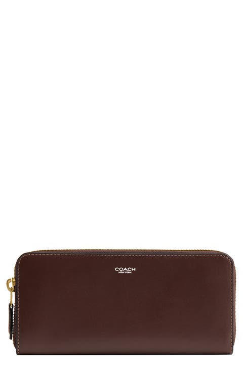 Refined Calf Leather New York Zip Wallet