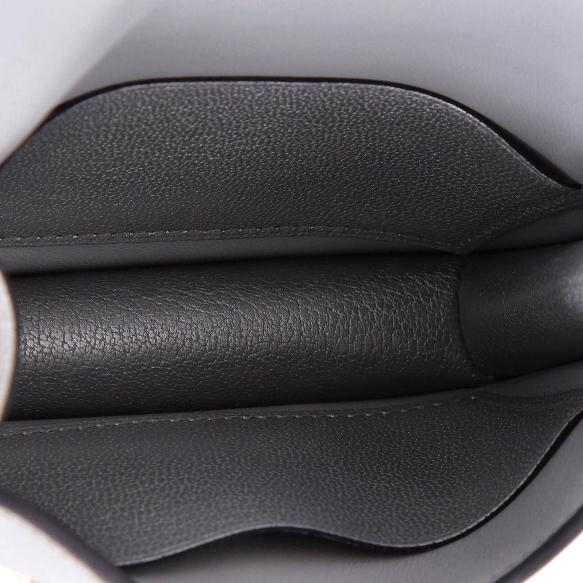 Pre-Owned Hermes Constance Slim Wallet Chevre Chamkilight, Alternate, color, Gris Argente