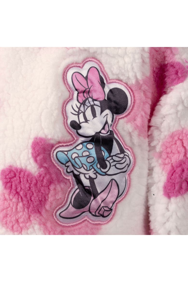 Minnie Mouse Fleece Full-Zip Jacket, Alternate, color, Ivory Minnie Mouse