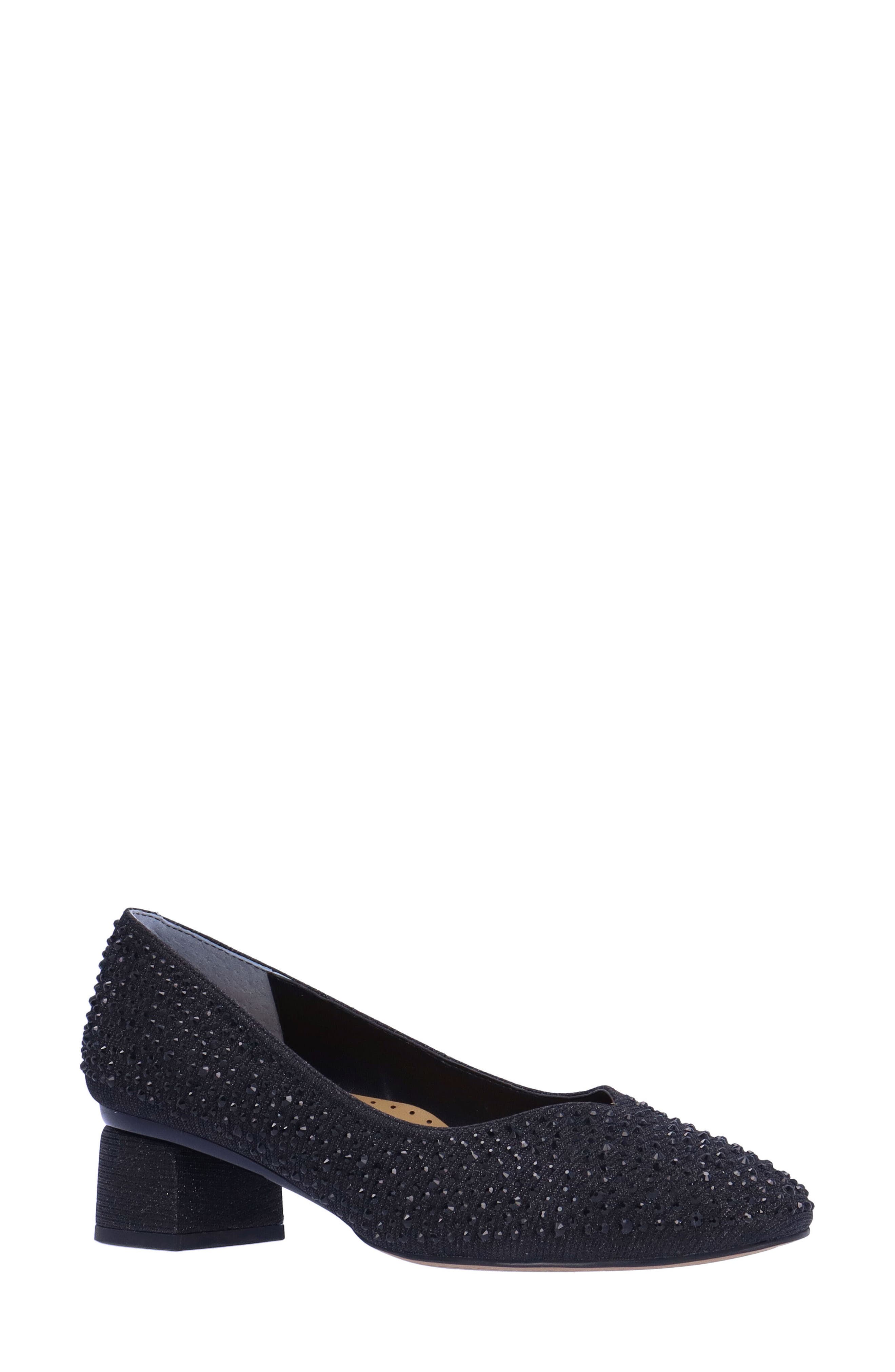 J. Reneé Bielle Embellished Pump, Main, color, Black