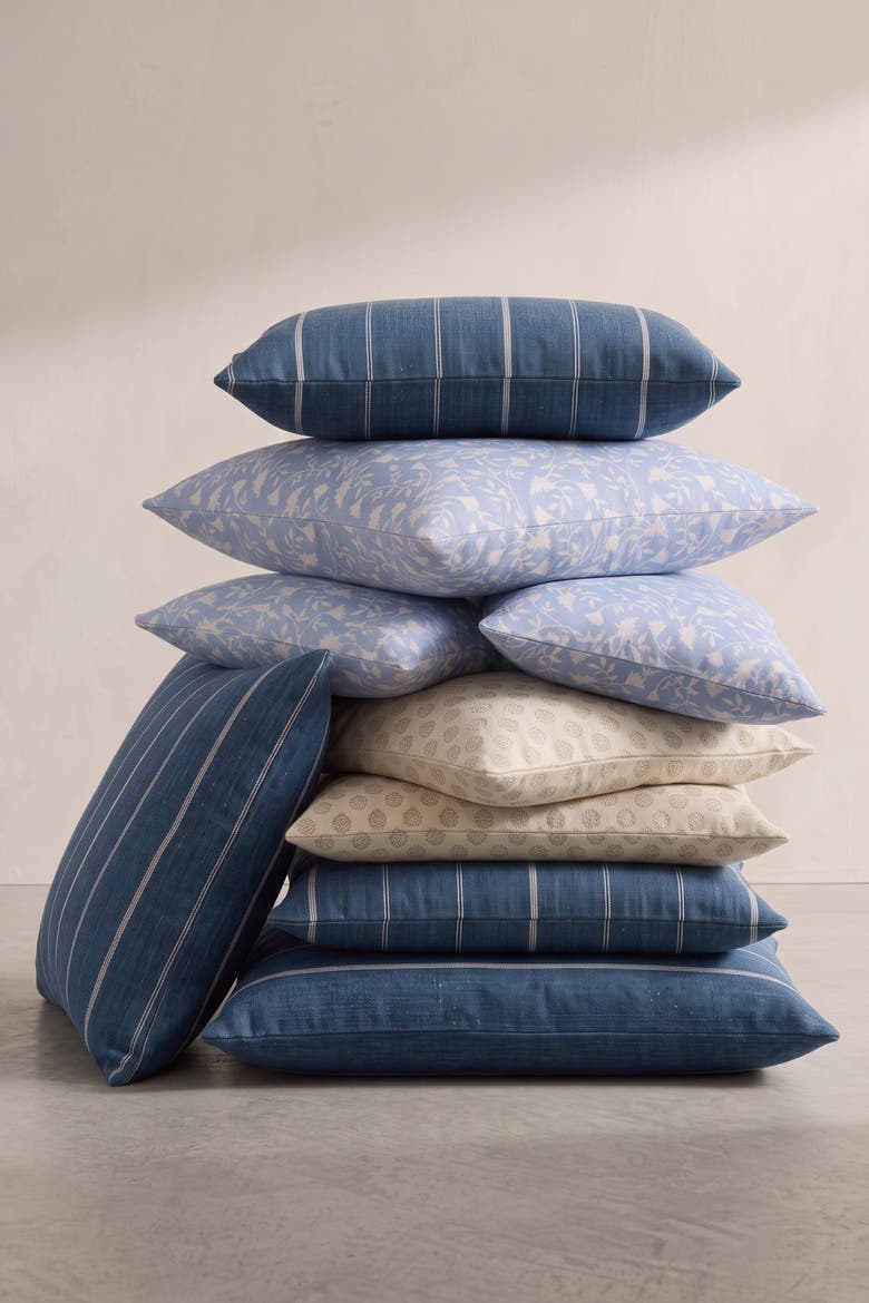 Lisel Pillow Cover, Alternate, color, Chambray Blue