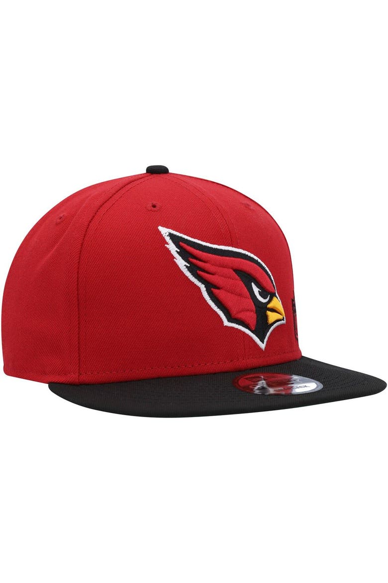 Men's New Era Cardinal/Black Arizona Cardinals Flawless 9FIFTY Snapback Hat, Alternate, color, Cardinal