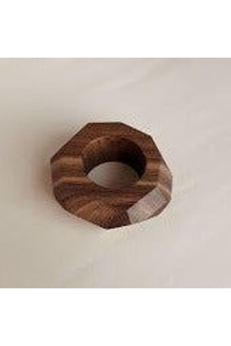 Dor+Kie Kiaat Wood Napkin Ring, Main, color, Kiaat