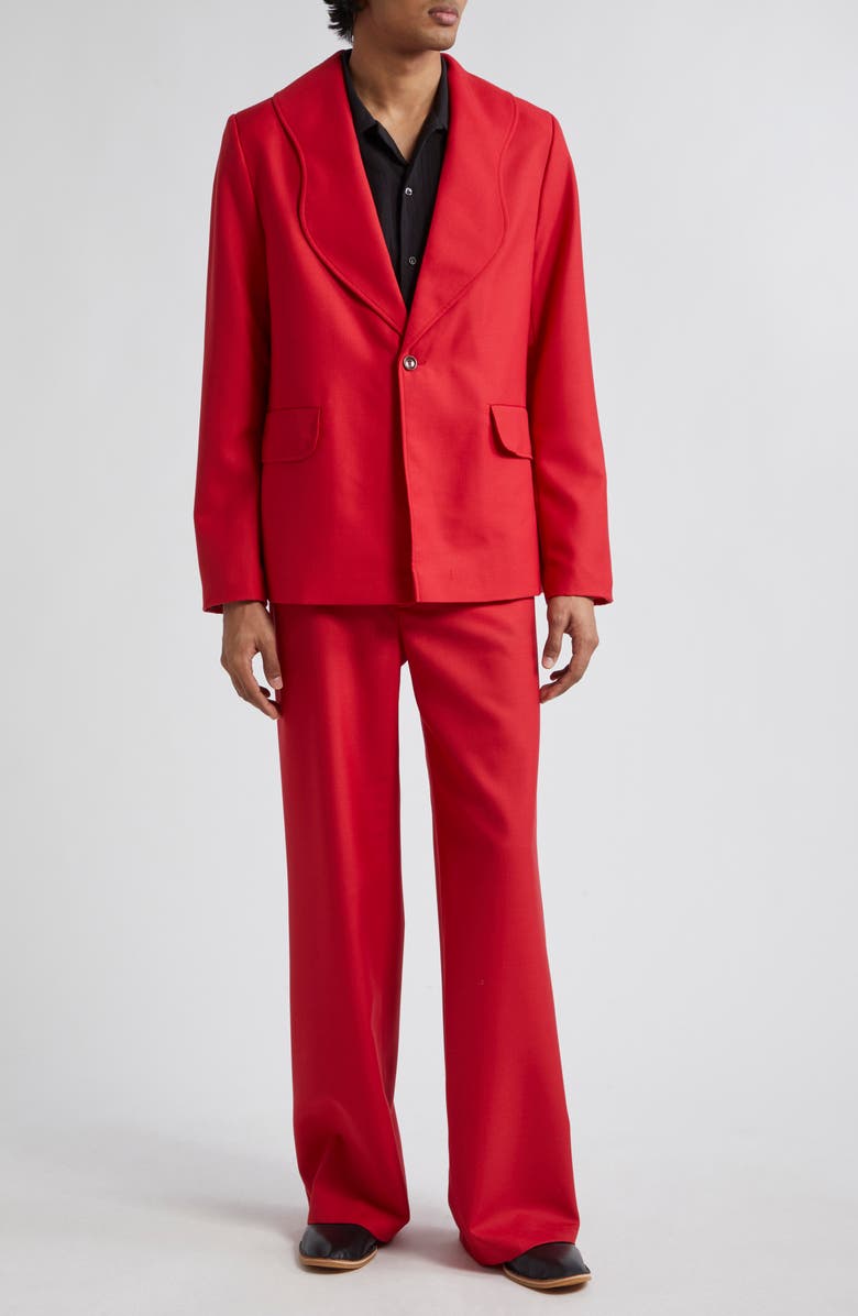 Séfr Jiro Wide Leg Twill Trousers, Alternate, color, 