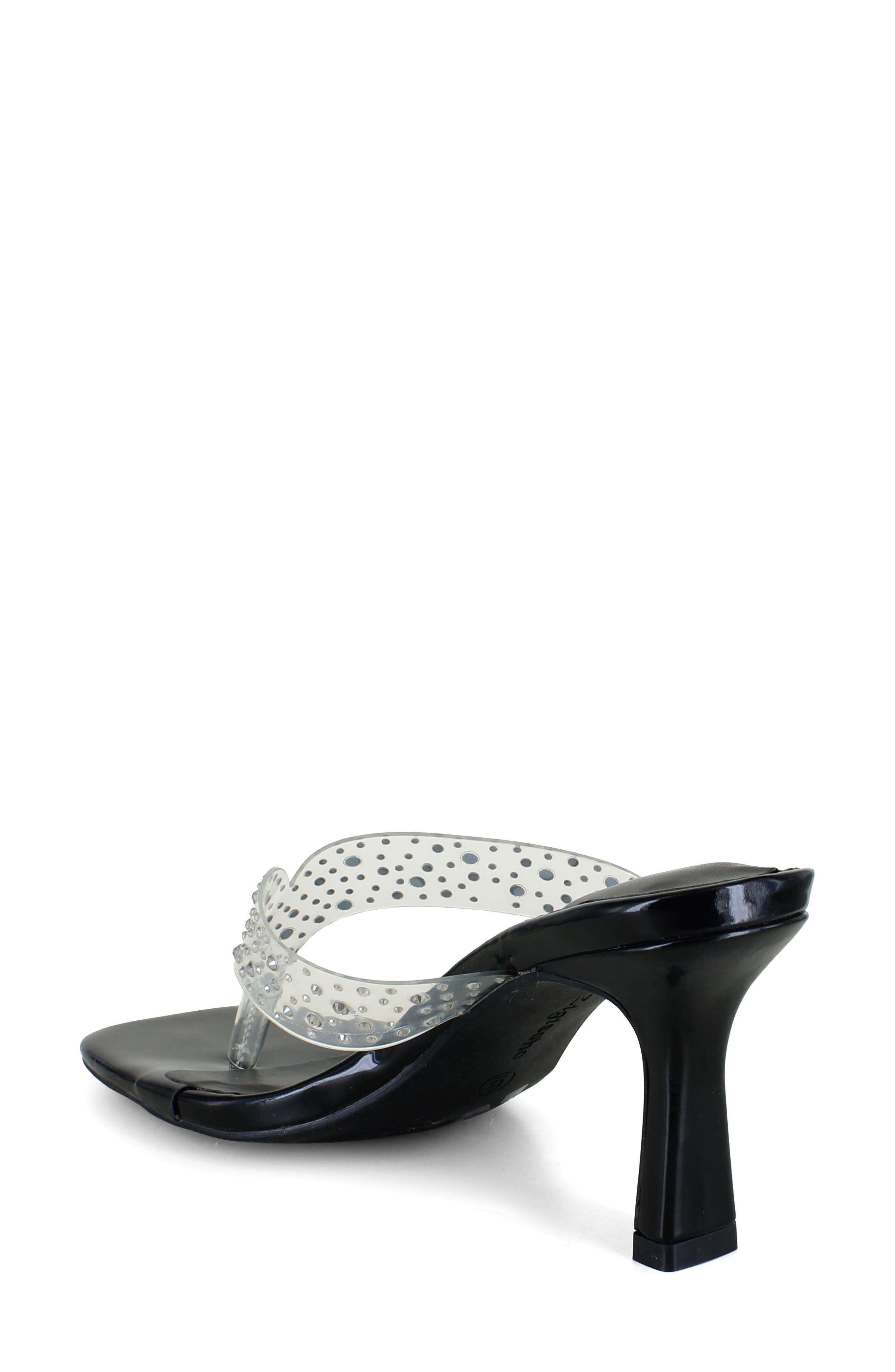 ZIGISOHO Scarlette Rhinestone Sandal, Alternate, color, Black Faux