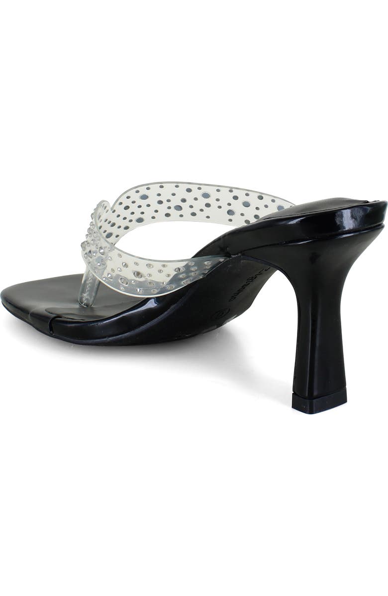 ZIGISOHO Scarlette Rhinestone Sandal, Alternate, color, Black Faux