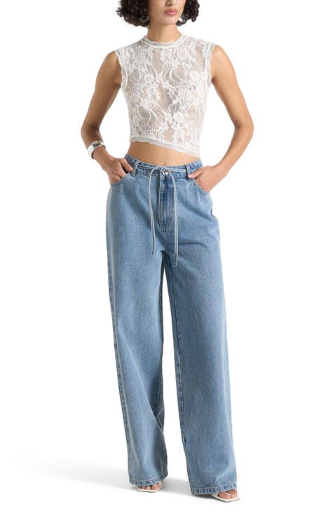 Eugenie Lace Asymmetric Top