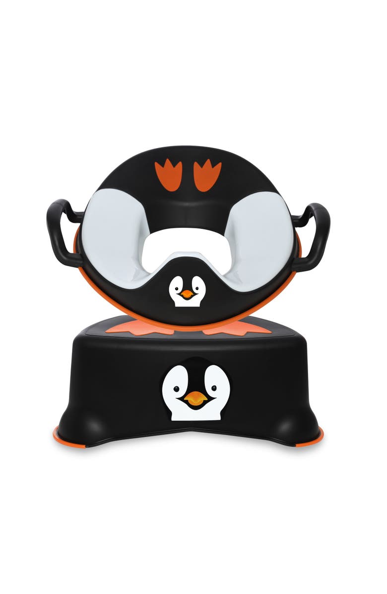 My Carry Potty Seat & Stool Bundle, Main, color, Penguin